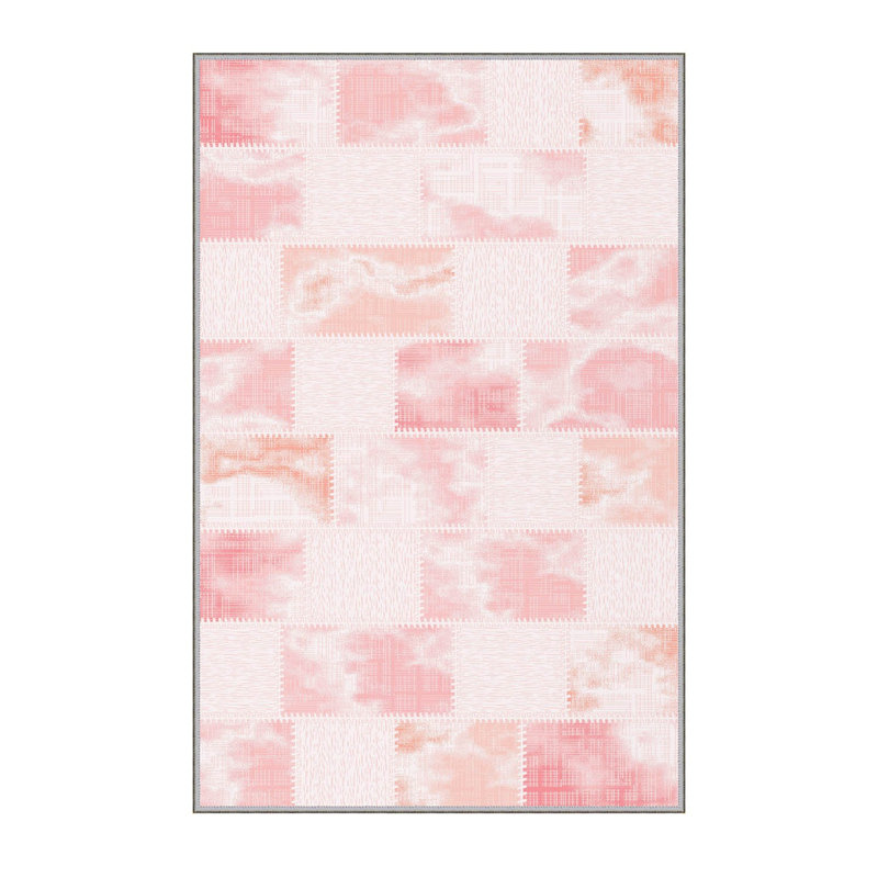 Stylish Hall Carpet (3.3 x 6.6 ft), 100% Polyester, 0.3 in Pile Height | Antibacterial, PVC Non-Slip Underside | 3D Digital Printing, Machine Washable | Perfect for Entryways & Living Spaces, Durable & Easy Care