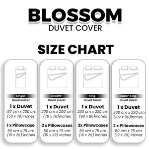 Set Copripiumino Matrimoniale Birdie Blossom - Design Fiori E Uccellini, 3 Pezzi, 230x220cm - Foto 14