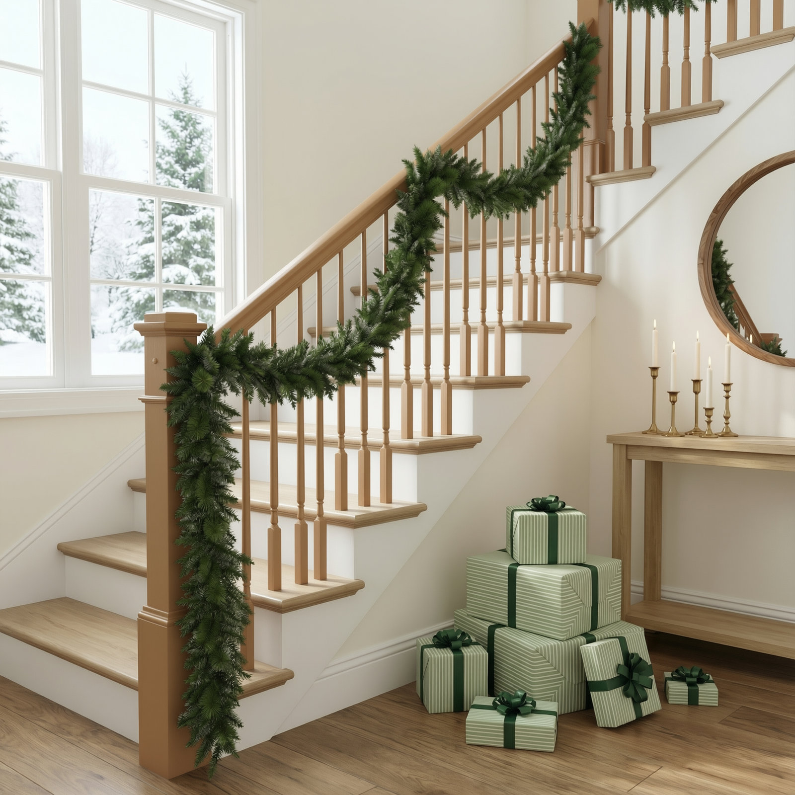 Artificial Spruce Christmas Garland