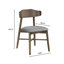 Chaises d'appoint rembourrées H 31,4 po avec structure en bois massif-2006509119