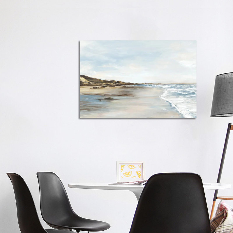 Coastal Memories I by Eva Watts - Painting on Canvas, 66.04cm H x 101.6cm W x 3.81cm D, Wrapped Canvas