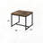 Rectangular Wooden Top End Table