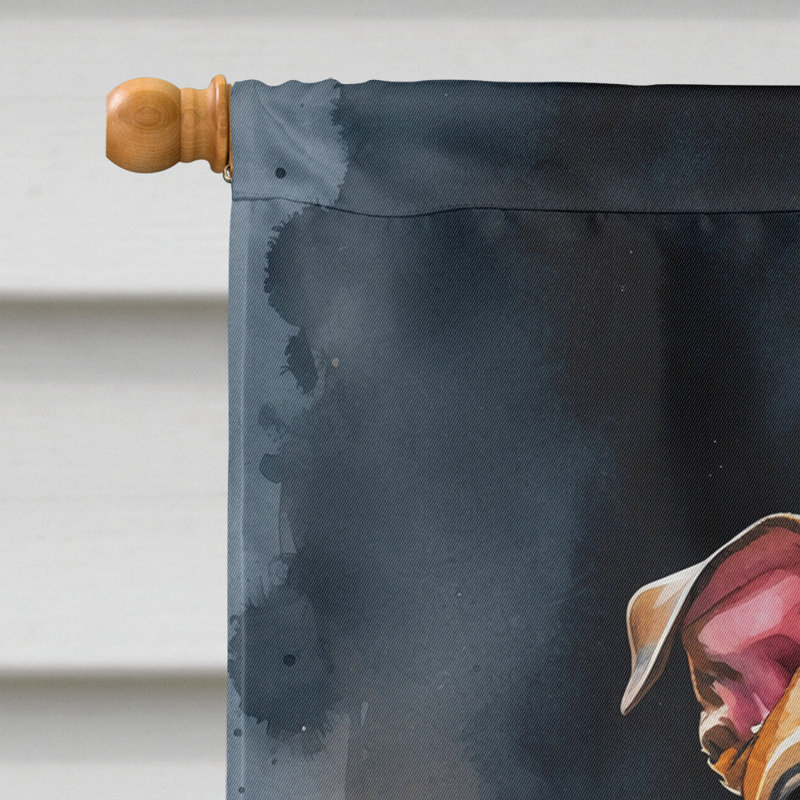 Drapeau de chiot Halloween House, Bouledogue anglais