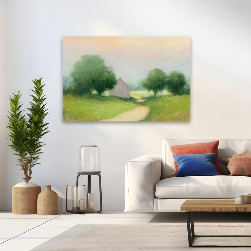 Route de campagne contemporaine, H 48 po x l 32 po