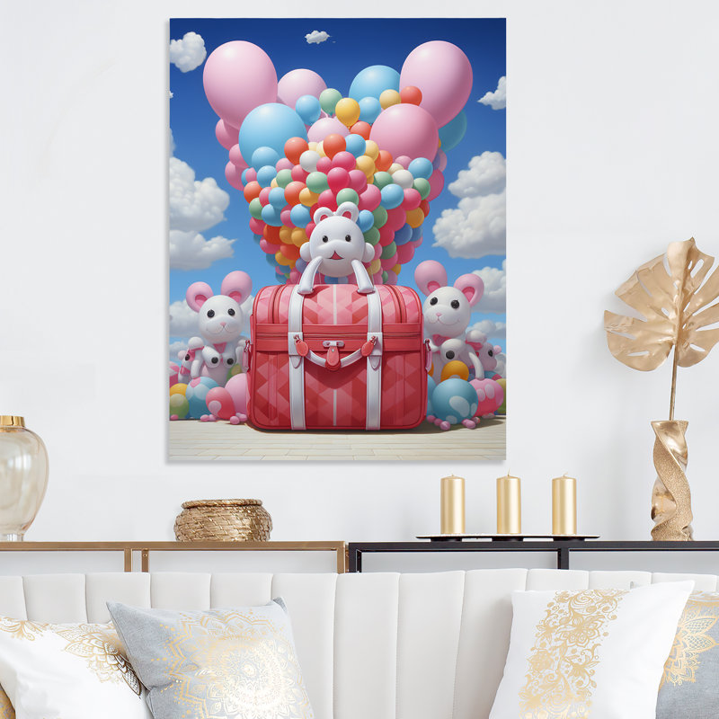 «Playful Ballons», sac à main, H 20 po x l 12 po x P 1 po