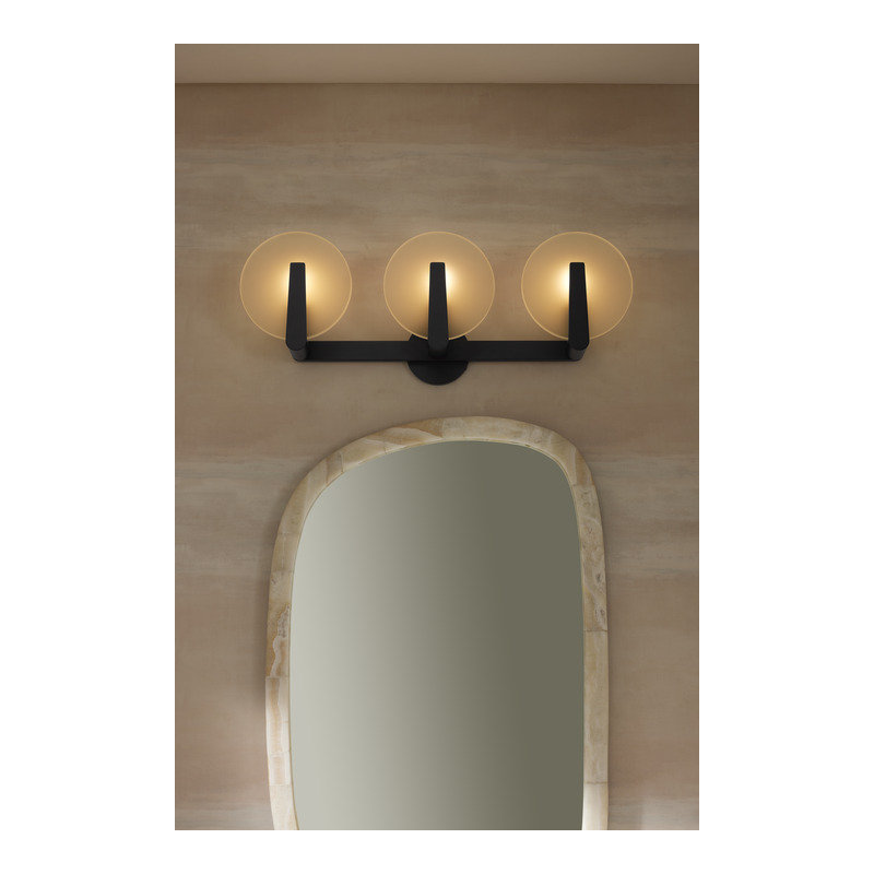 Hint Three-Light Sconce, Brushed Nickel