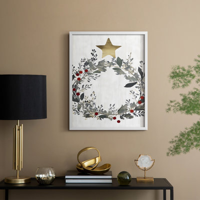 Christmas Holiday Art CMXXXIX Framed Print - Solid Wood