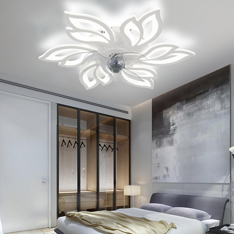 Armentha 65cm Ceiling Fan with LED Lights, White