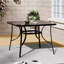 Heasley Square Metal Outdoor Dining Table With Umbrella Hole , 105cm W 105cm D-517507949