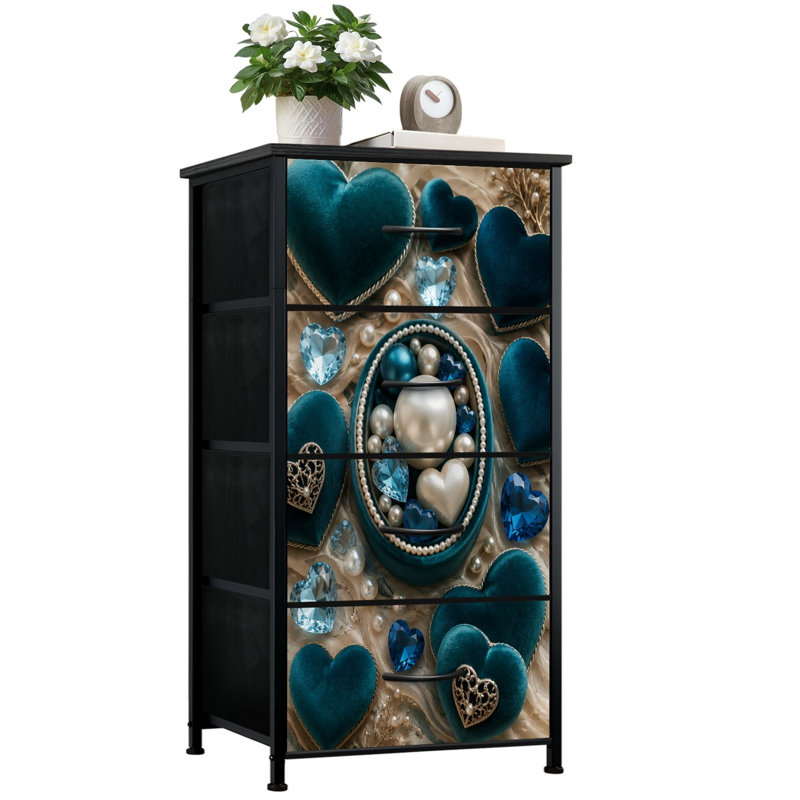 Commode de rangement verticale 4 tiroirs