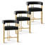 Ensemble de 3 tabourets de comptoir de luxe en simili cuir 25 po Mair
