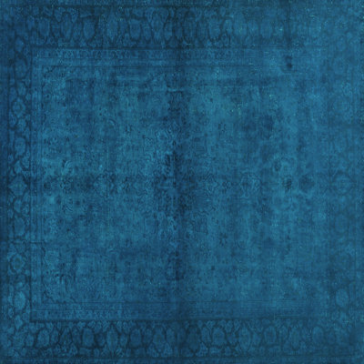 Tapis turquoise Maudine Contemporary 1951