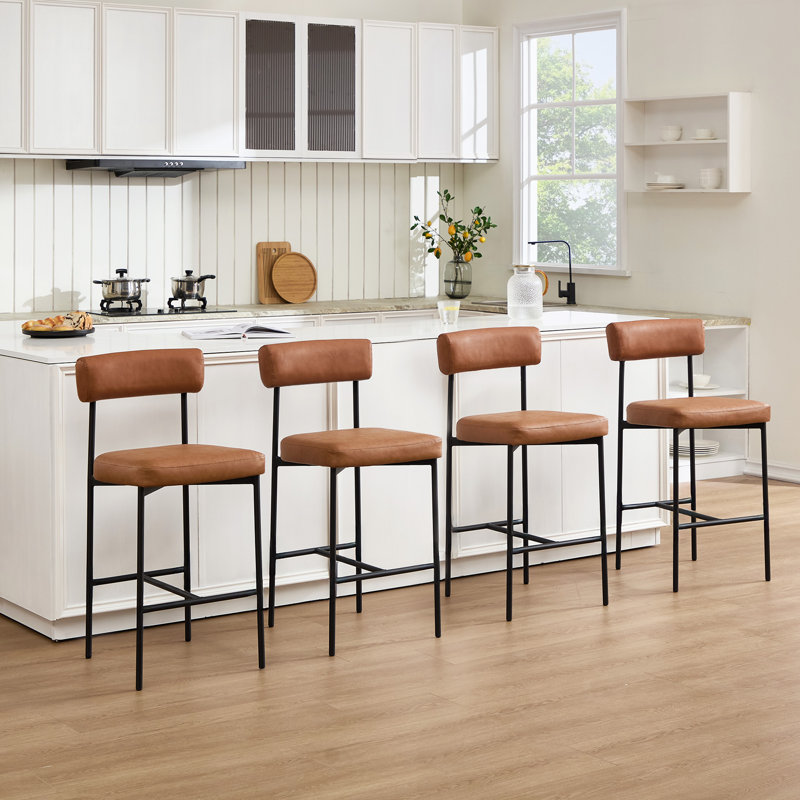 Tabouret de comptoir Allenhurst 26 po Mid-Century