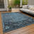 Machine Washable Indoor/Outdoor Xhevrie Blue Rug-2053321167
