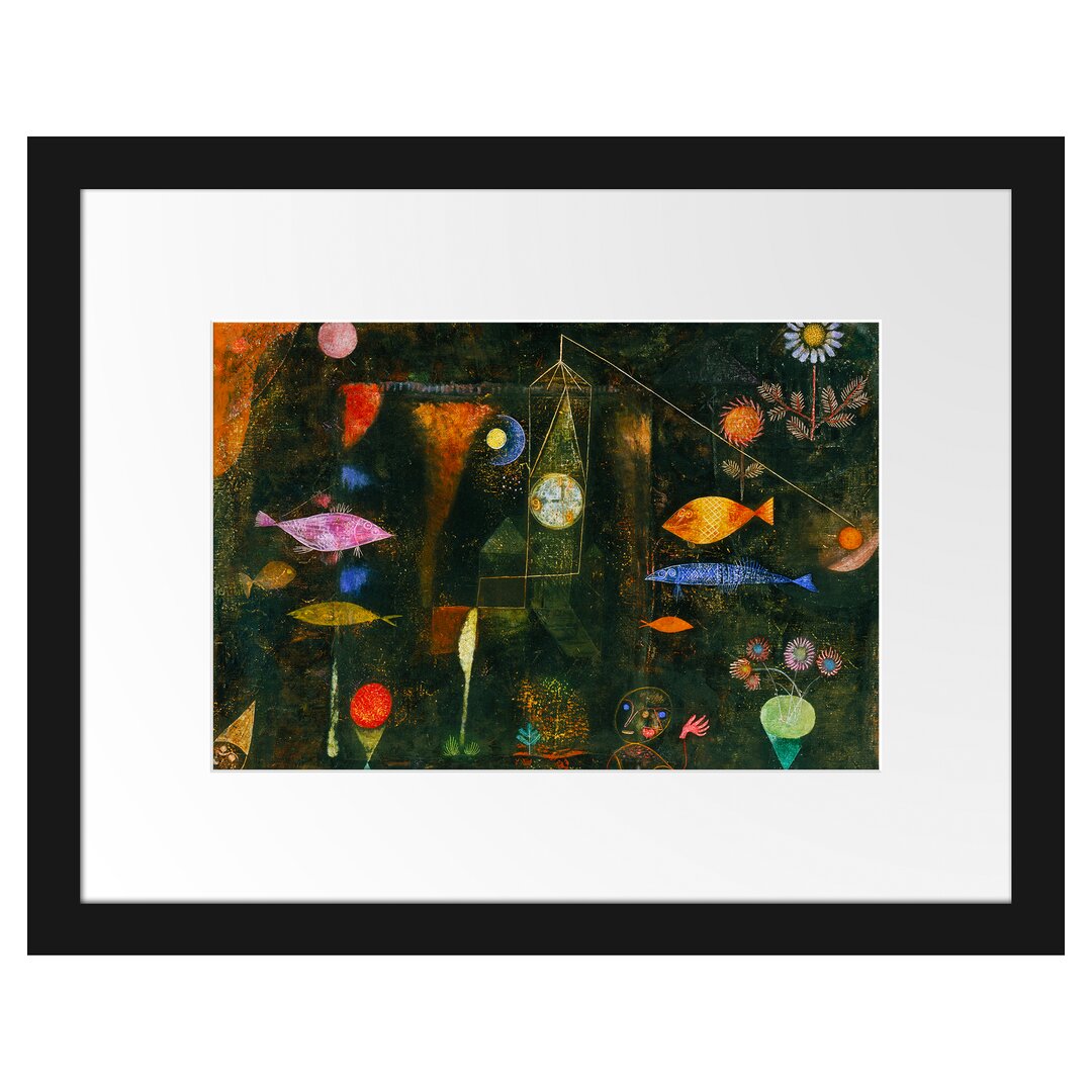 Gerahmter Kunstdruck Fish Magic von Paul Klee