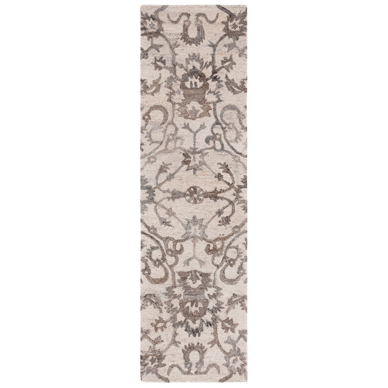 Cookston Tufted Performance Performance Floral Rug, Runner 2'3" x 8'