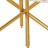 63"X35.4" Luxurious White Marble-Patterned Tempered Glass Dining Table For 4-6 People.Single Fork Gold Metal Table Legs.Tempered Glass Table Top,Gold Metal Leg.Make It Adaptable To Various Styles.