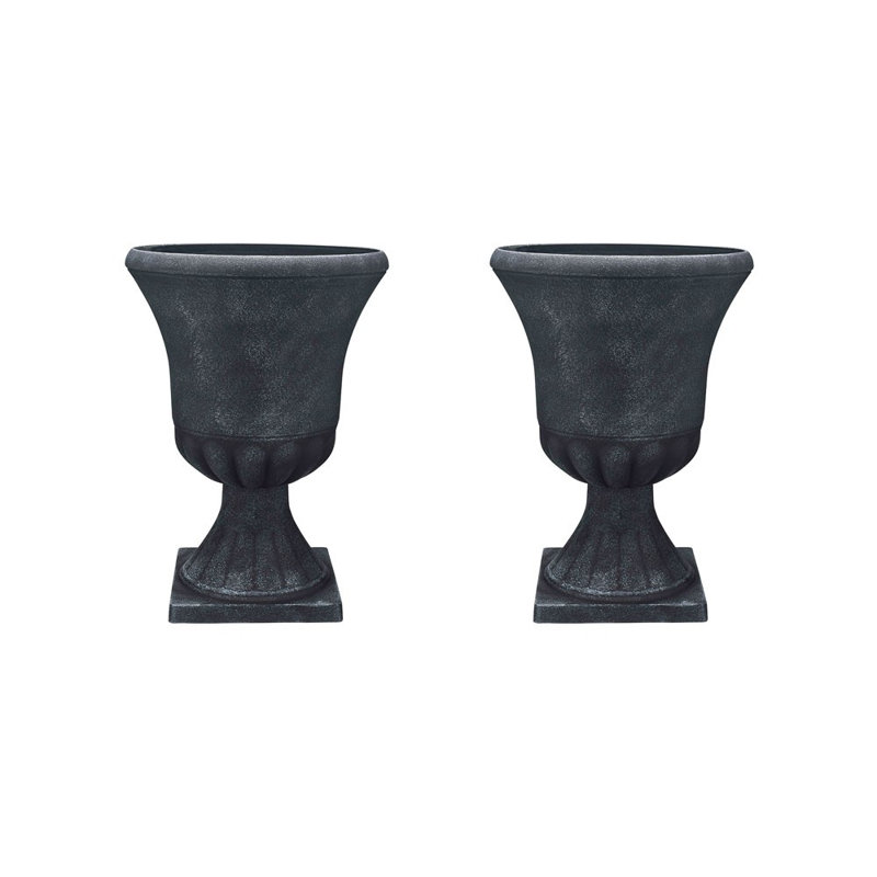 Pot de fleurs urne en résine 16 po (paquet de 2)