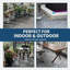 Carreaux de terrasse extérieurs 12 x 12 pouces, emboîtables, composite imperméable, balcon de patio, gris, 27 pièces
