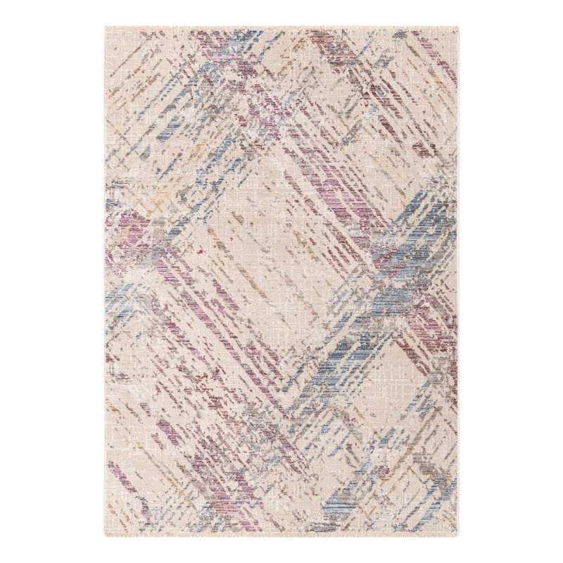Geometric Indoor Rug, Rectangle 4' x 5'10"