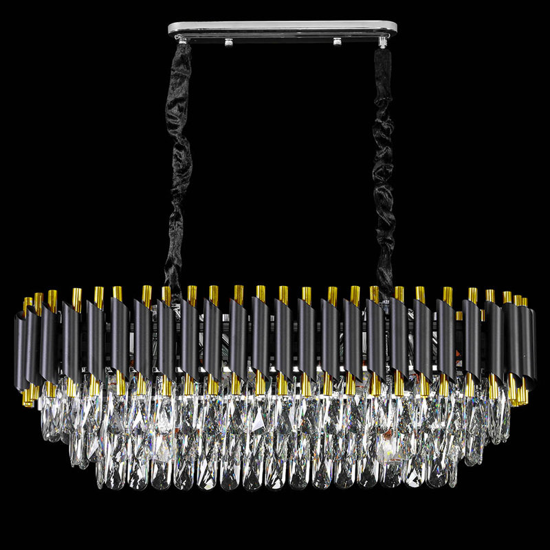 Aspacio 10 - Light Chandelier, Gold/Black