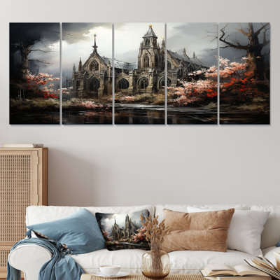 «Black Neo Ecclesiastic Vision Church II - Church», art mural sur toile