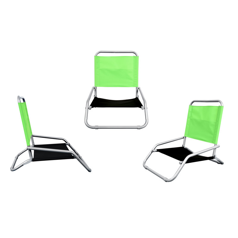Kenya Folding Beach Chair, Green/Black