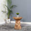 Fairlight Solid Wood Pedestal End Table