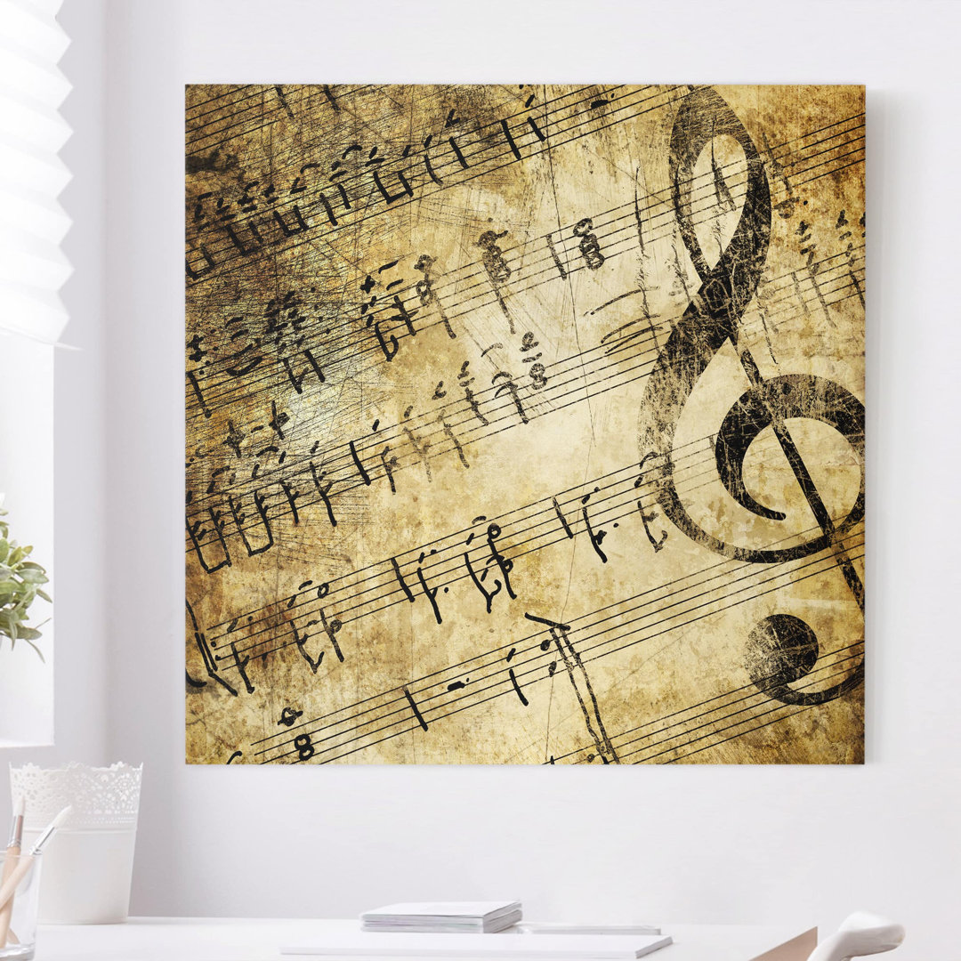 Leinwandbild Musical Notes