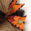 Couronne d'Halloween avec lanterne Jack O 'en toile de jute