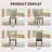 Upholstered Parsons Dining Chairs, Linen Side Chair-165713900