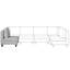 Tayyibah Eucalyptus Outdoor Armless Lounge Chair-947273006