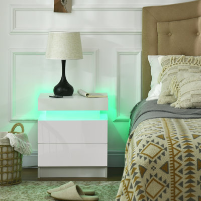 Arzelia Manufactured Wood Bedside Table