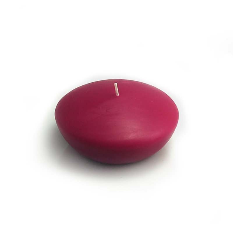 Bougie flottante sans parfum Ruby, 72, Rouge