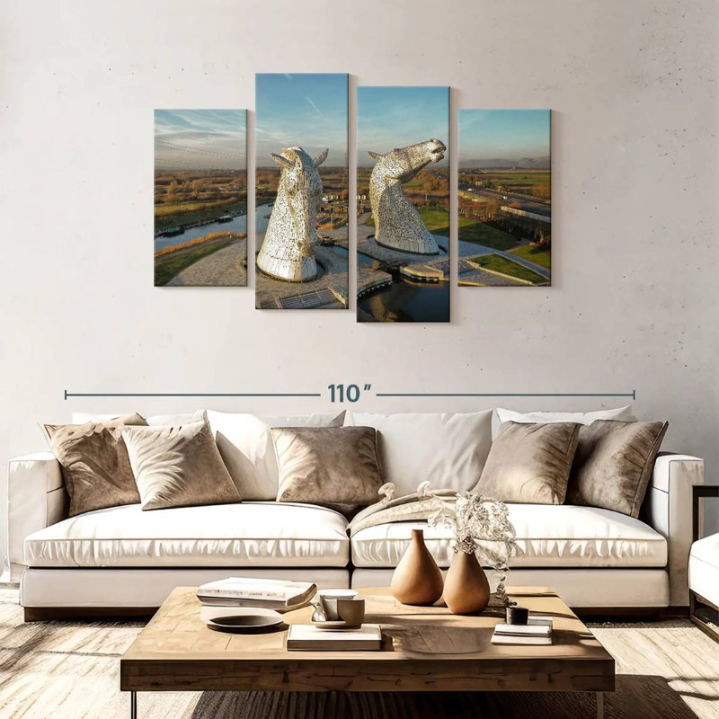 Lilie The Kelpies Monument, 48'' H x 75'' W