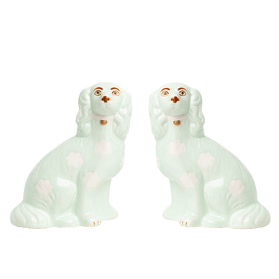 Pale Staffordshire Dogs Medium