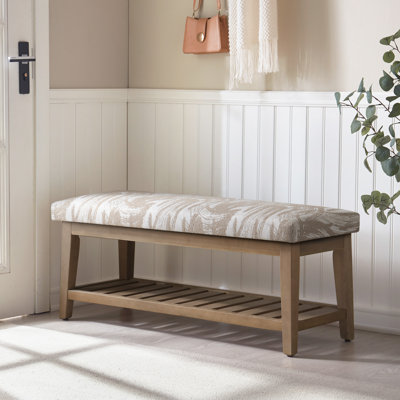 Polyester Upholstered Storage Bench