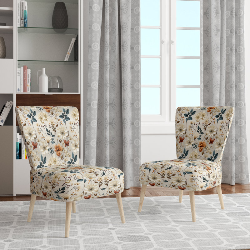 Fauteuil d'appoint d'automne rembourré en velours