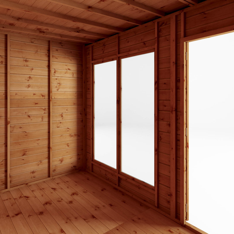 Mercia 14 x 6ft Maine Pent Summerhouse With Side Shed