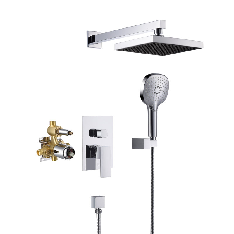 Système de douche complet avec valve brute