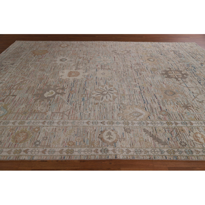 Vegetable Dye Oushak Turkish Area Rug 9x12