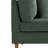 Seemab 4 - Piece Upholstered Hunter Green Corduroy Modular Sectional with Pillow Back and Solid Wood Legs-1140708841