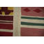 Tapis carré géométrique en laine Kilim 6 x 6