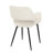 Margarite Contemporary Dining/Accent Chair In Black Metal And Grey Fabric By Lumisource - Set Of 2-218758463-197952891