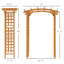 63" W x 28.25" D Wood Arbour