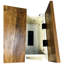Table de chevet avec station de charge - Armoire à tiroirs brune et blanche avec rangement et rangement pour l'organisation de la chambre à coucher