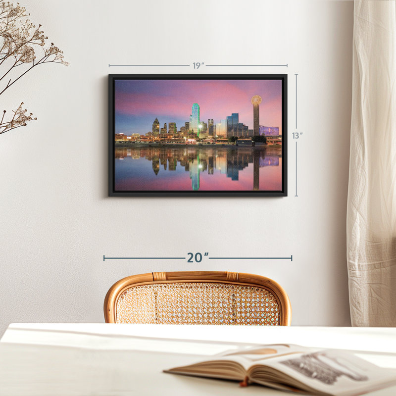 " Amazing Dallas Skyline ", 13" H x 19" W