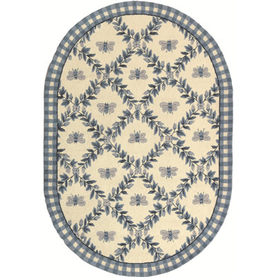Kinchen Hand Hooked Wool Floral Rug