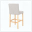 Ensemble de 2 tabourets de comptoir à oreilles touffetés en tissu Contemporary pour cuisine