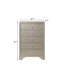 Commode de chambre 5 tiroirs Modern Glam Champagne avec motif de crocodile en relief | Idée de cadeau-2035197054